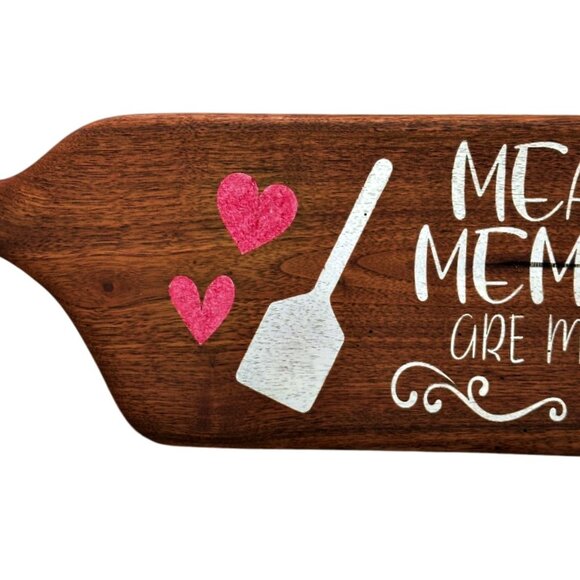 Farmhouse Wood Sign Wall Decor Kitchen Wall Art Meals Memories Briar Creek - Picture 3 of 8